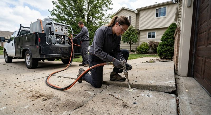 Concrete Poly Jacking in Des Moines, IA