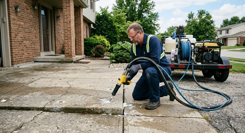 Concrete Poly Jacking in West Des Moines, IA