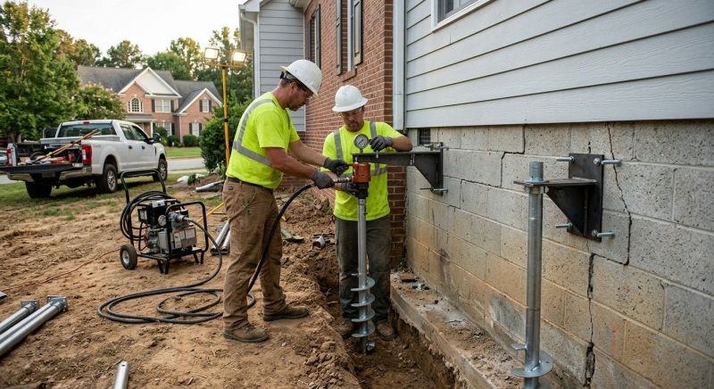 Helical Pile Installation in Sarasota, FL