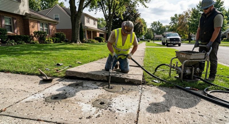 Sidewalk Raising in West Des Moines, IA