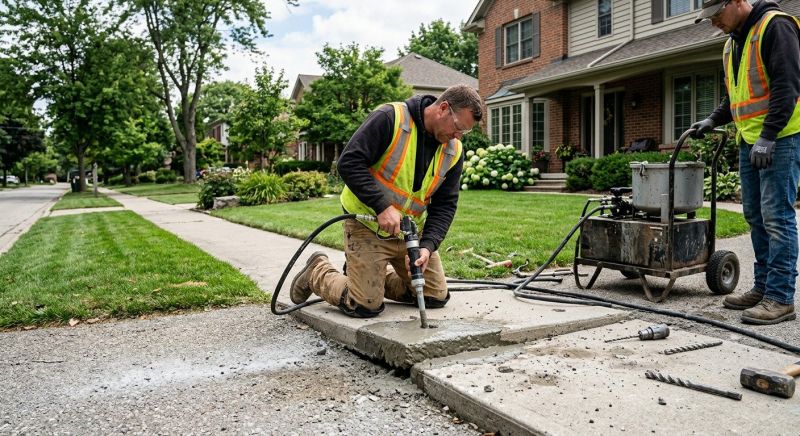 Sidewalk Raising in West Des Moines, IA