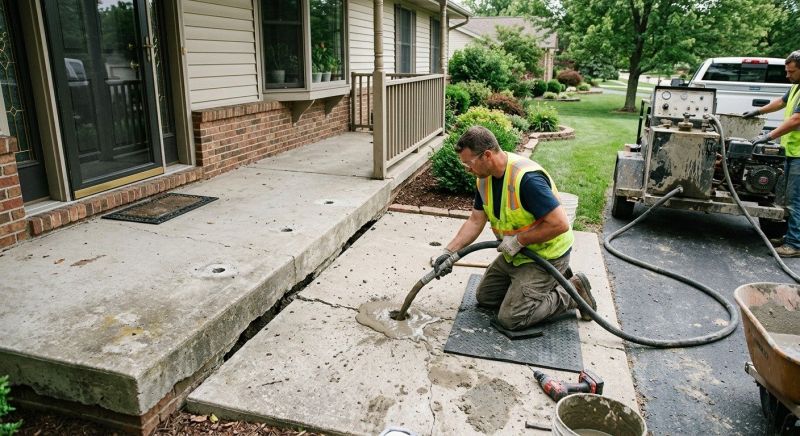 Sunken Slab Repair in Des Moines, IA